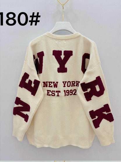 Pull Verso New York Ecru TU