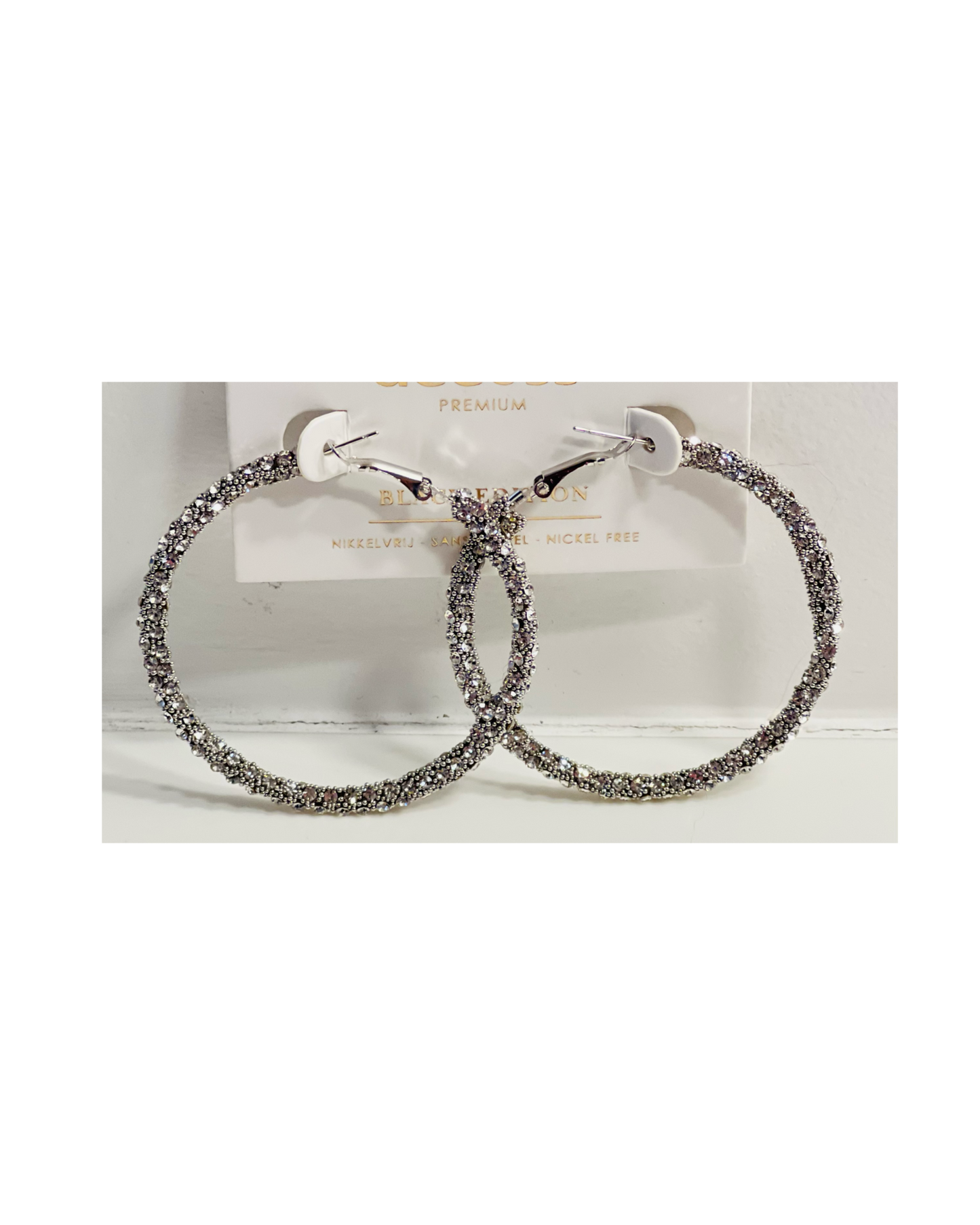 BO Anneau Strass Silver