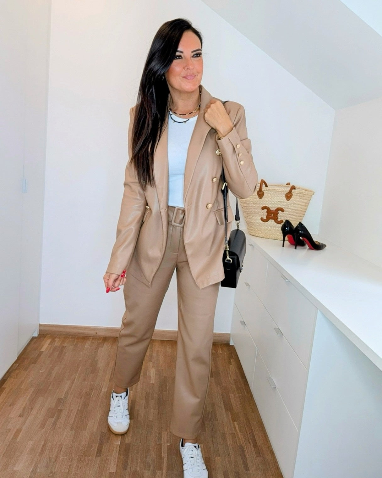 TOXIK BLAZER SIMILI CARAMEL