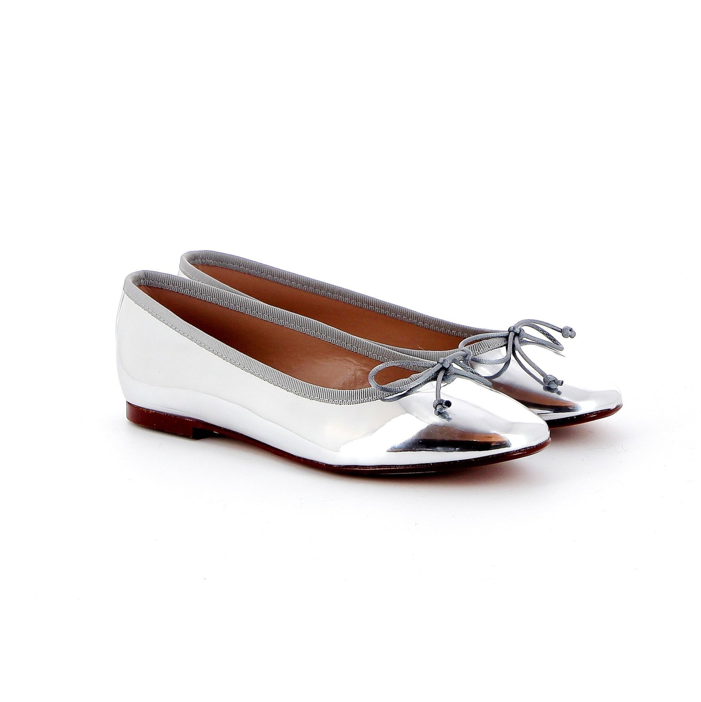 GIULIA BALLERINA LAME SILVER