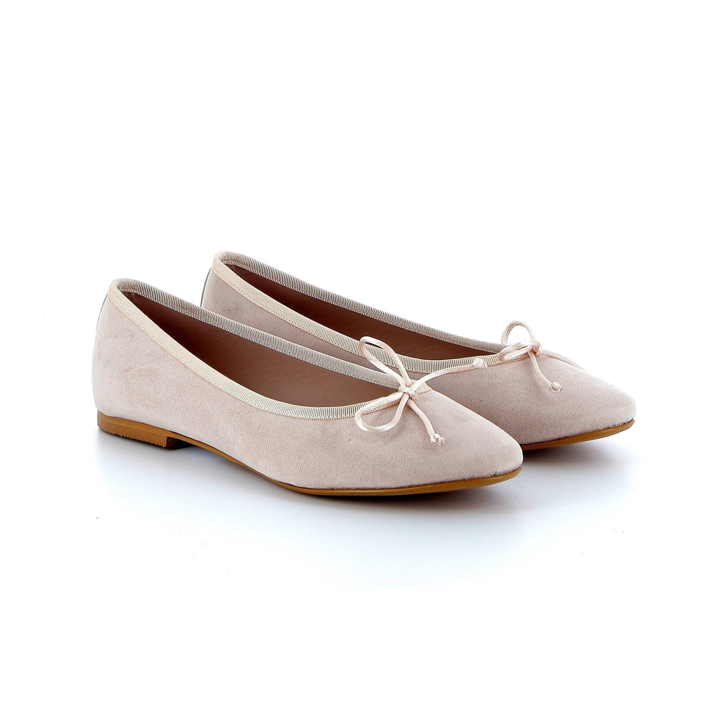 GIULIA BALLERINA SUEDE NUDE