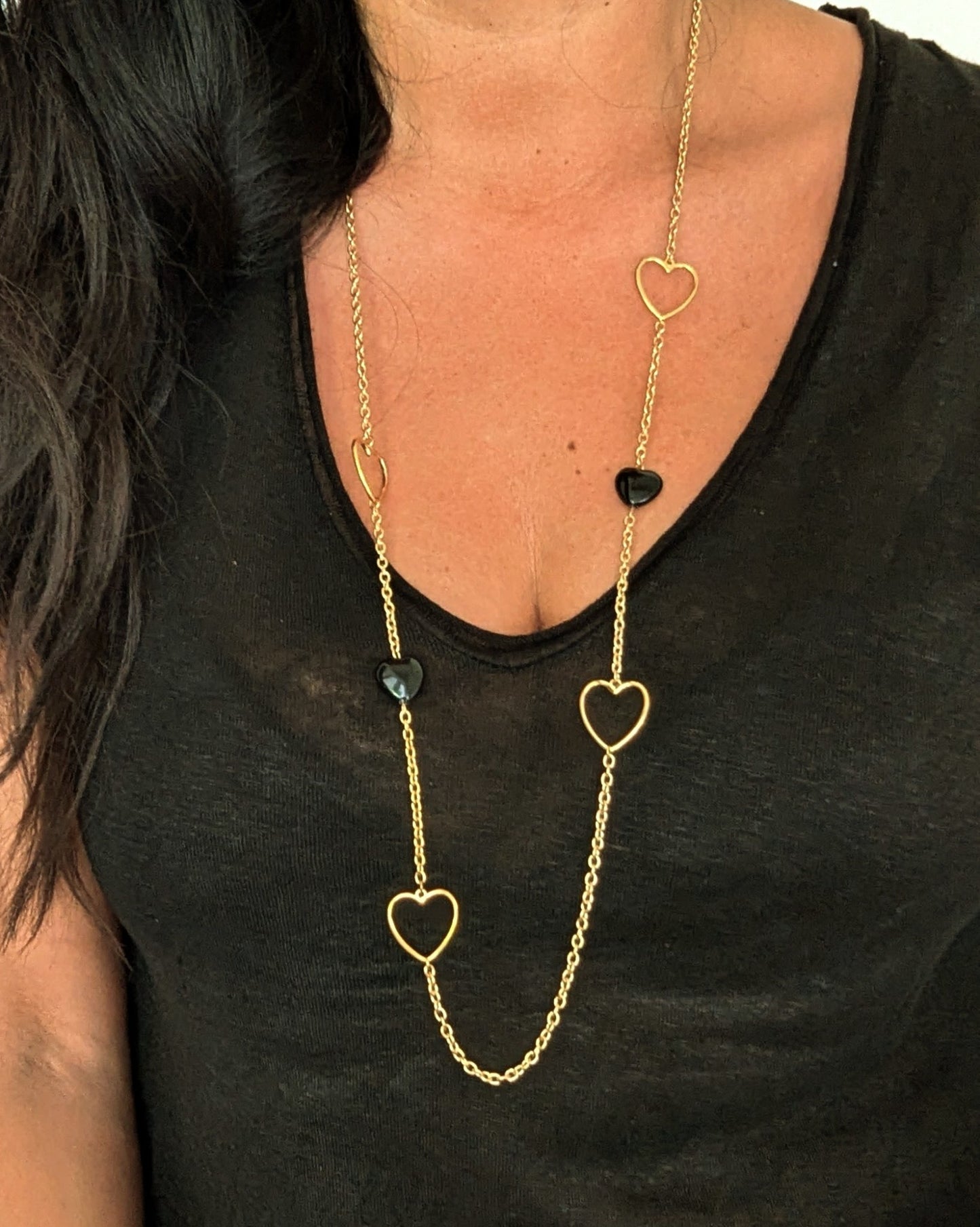 Collier Coeur Noir