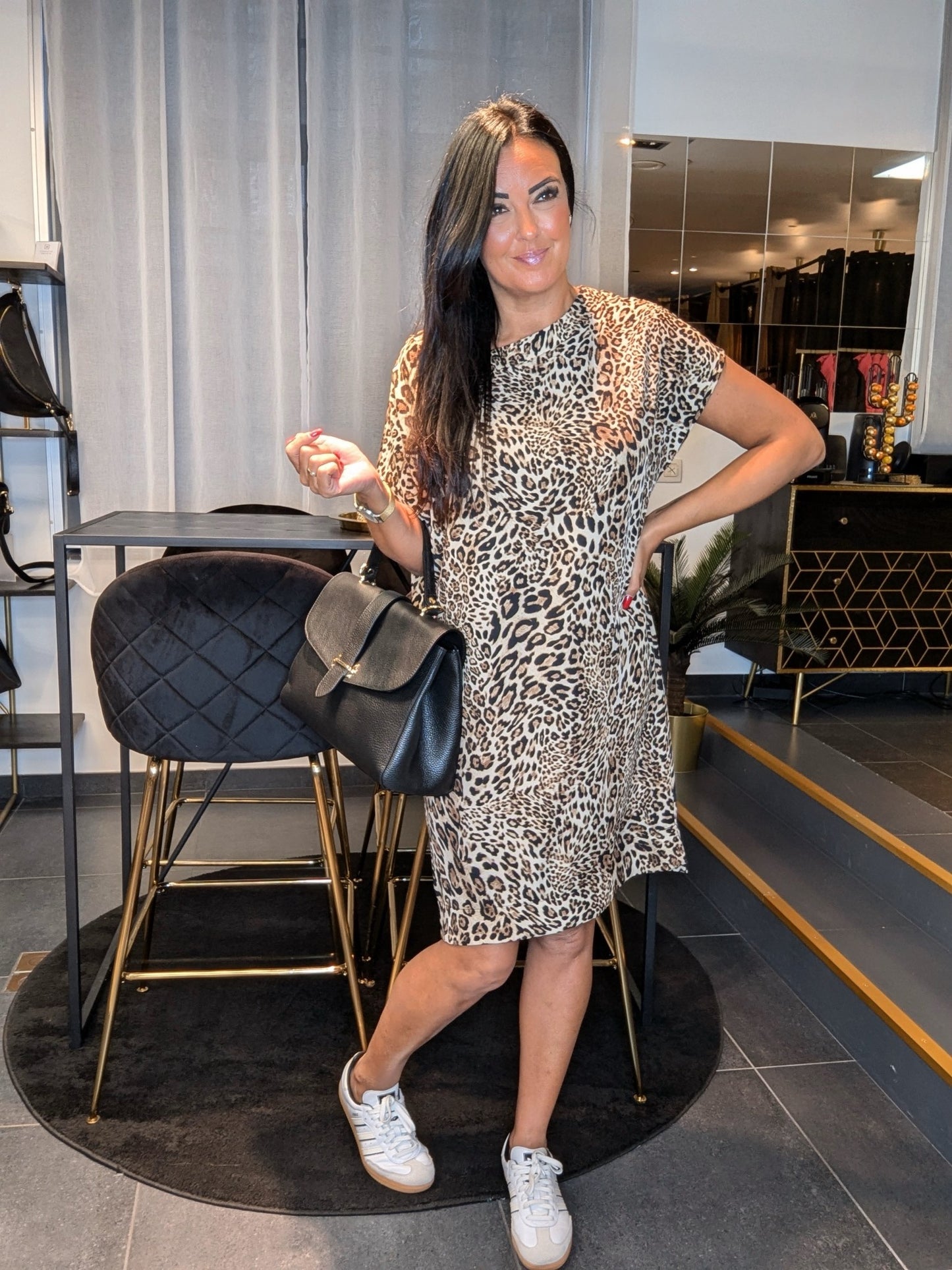 Amelie Leopard Dress