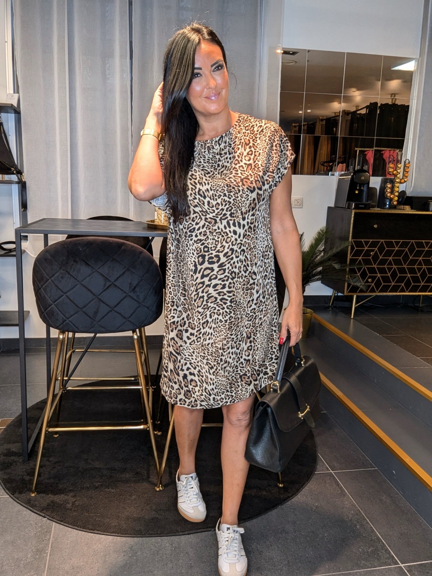 Amelie Leopard Dress