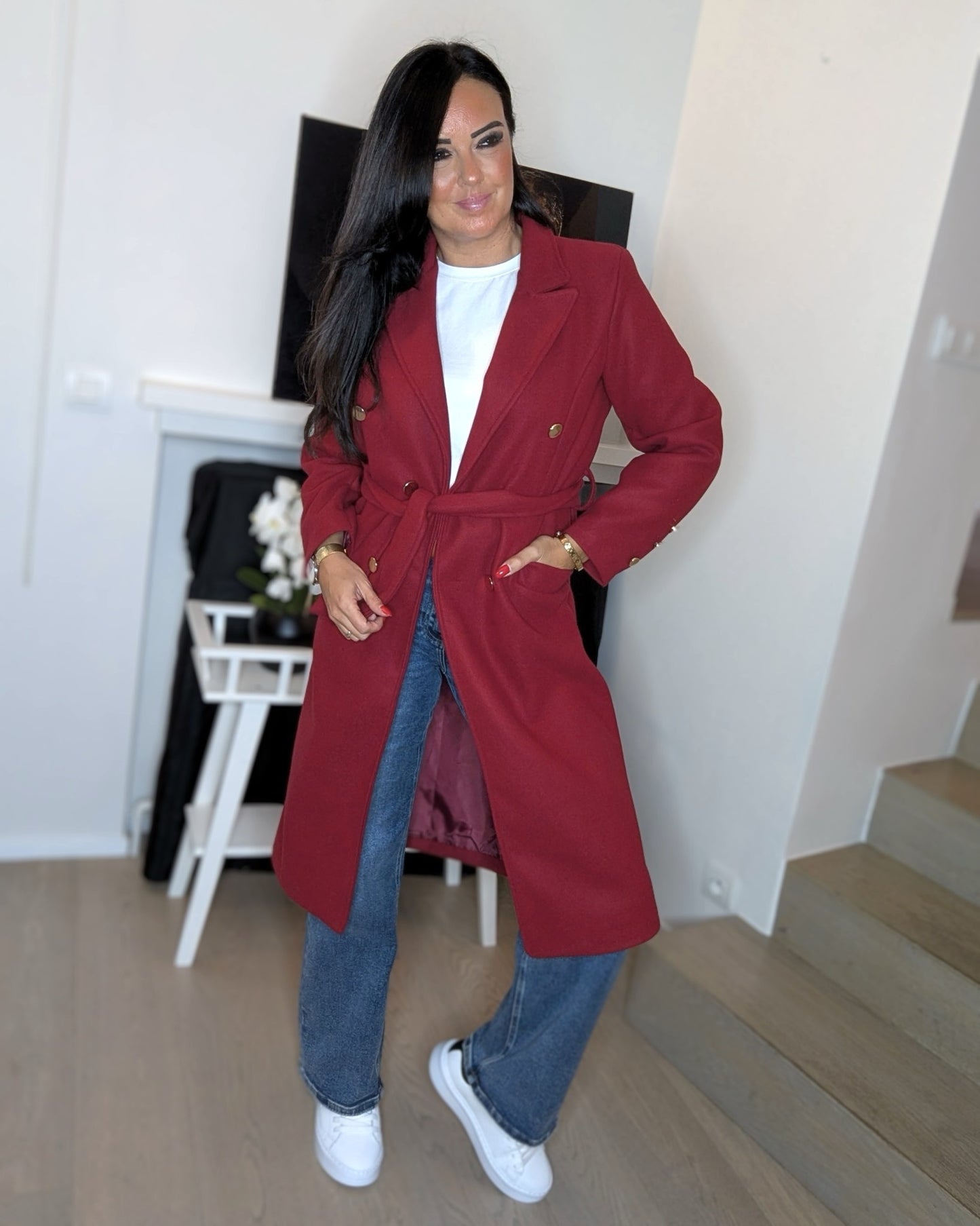 Manteau Dona Bordeaux