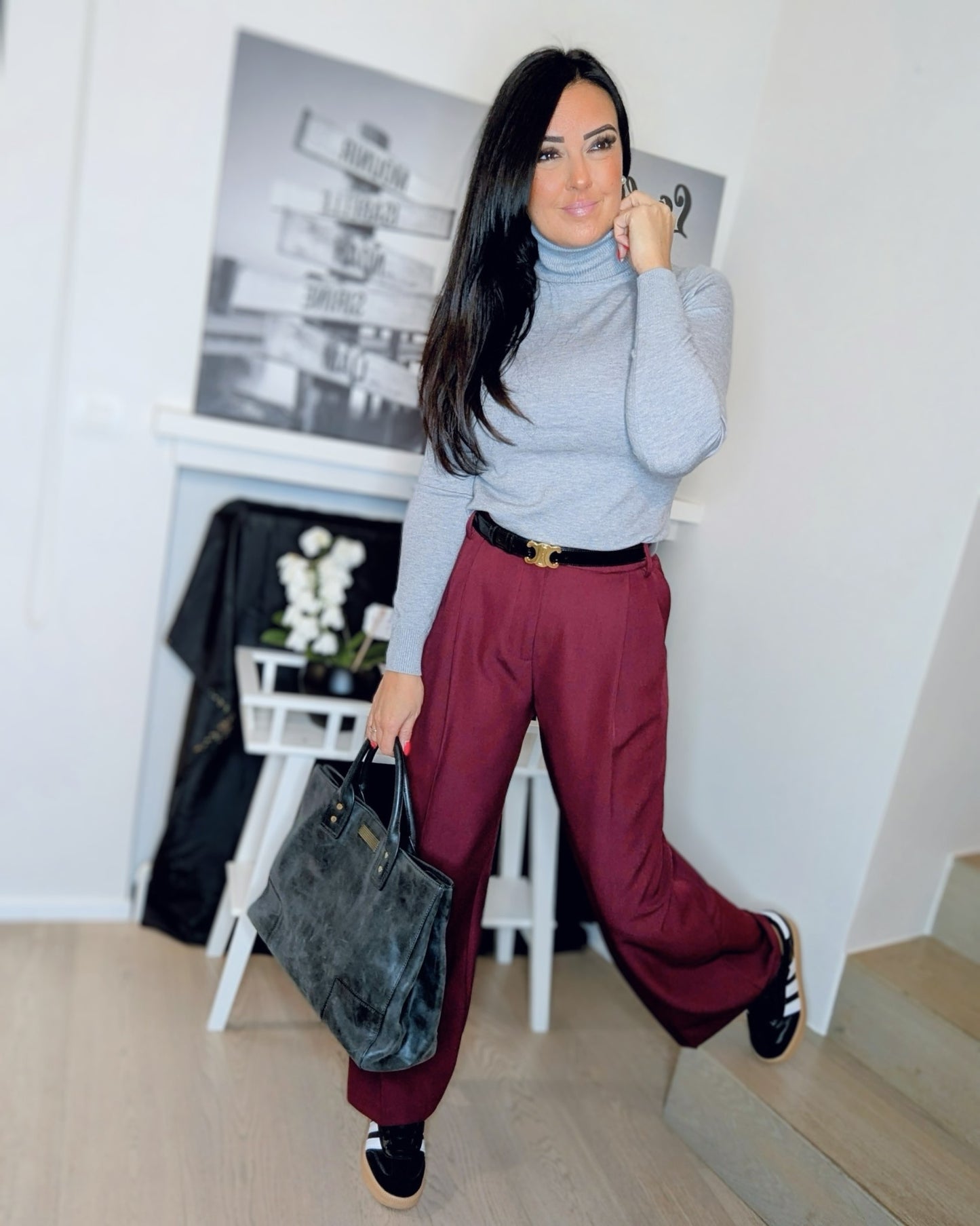 Broek Lola Bourgondisch